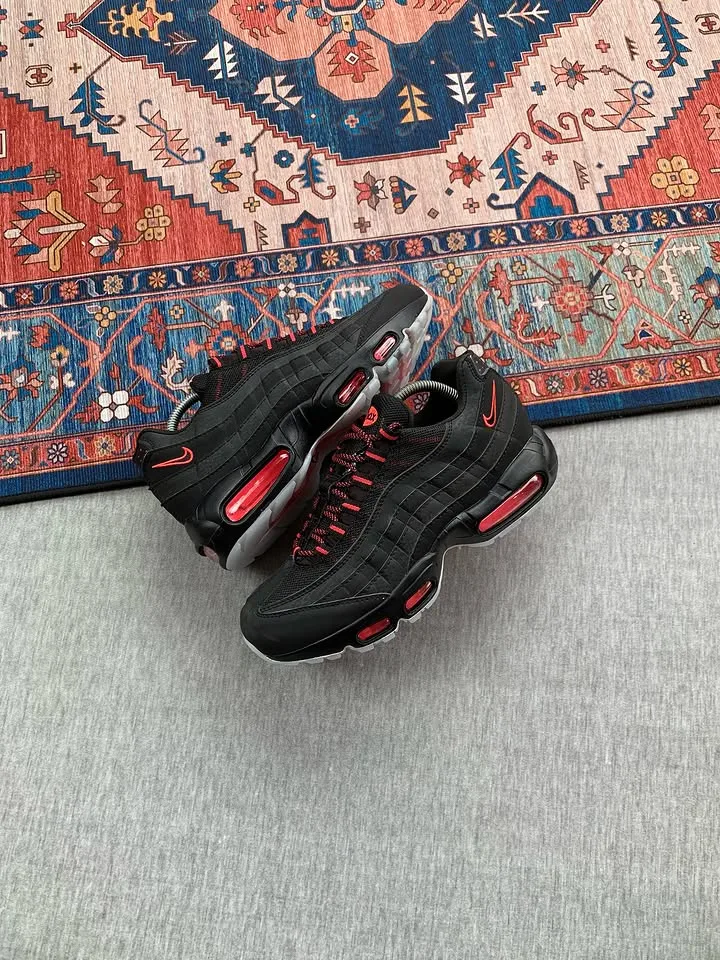 Nike Air Max 95 Big Bubble Black Crismon gray