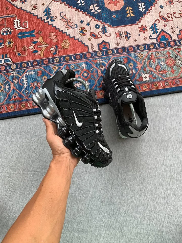 Nike Shox TL Off Noir Black Metallic Silver