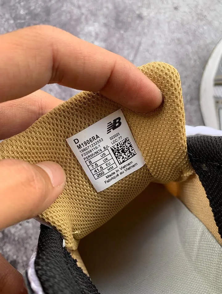 New Balance 1906R White Black Metallic Gold