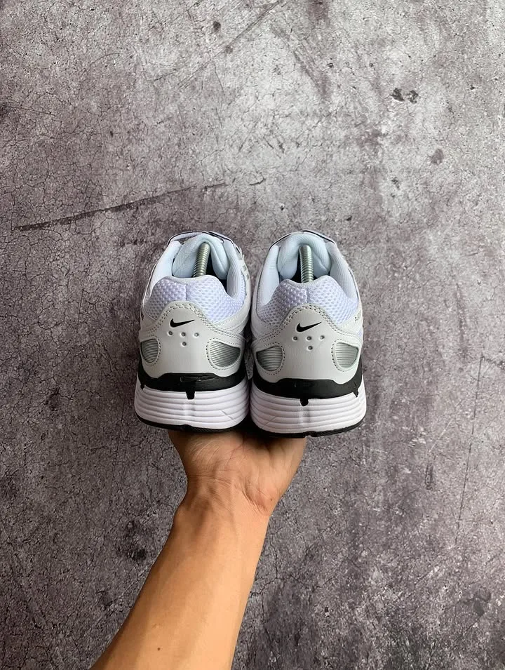 Nike P-6000 White Black Metallic silver