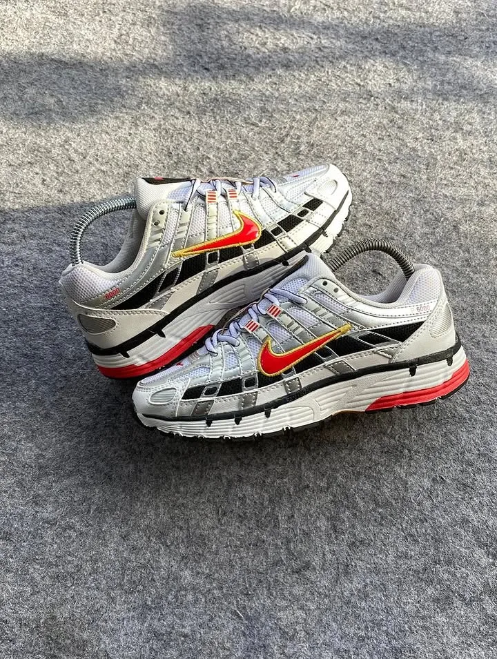 Nike P 6000 Platinum Varsity Red