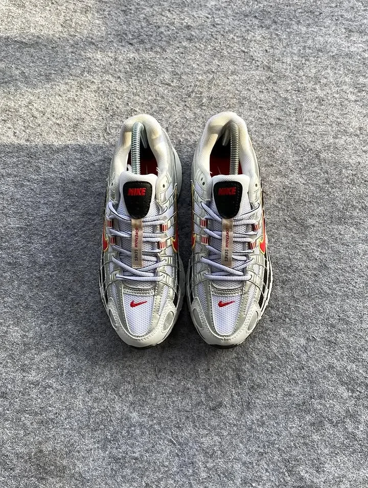 Nike P 6000 Platinum Varsity Red