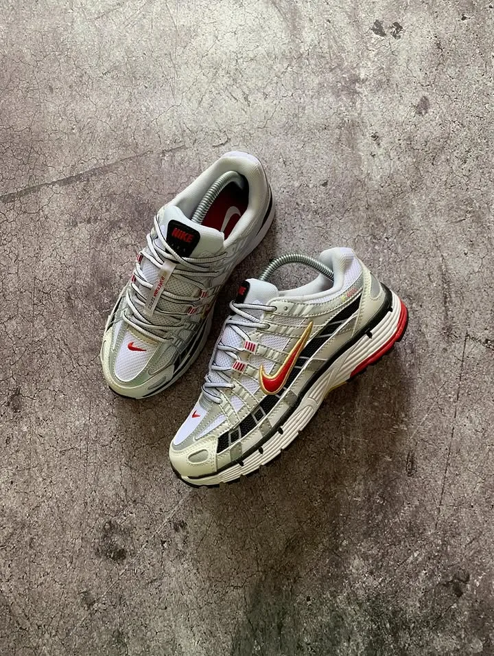 Nike P-6000 Varsity Silver Red
