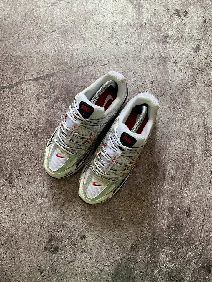 Nike P-6000 Varsity Silver Red